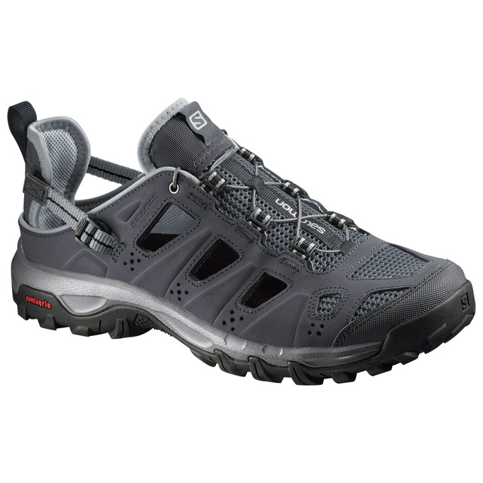 SALOMON EVASION CABRIO Philippines - Men's Water Shoe - Dark Grey | 617984-CZB